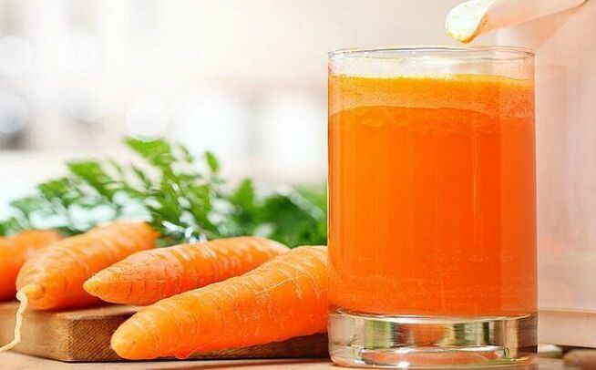 Carrot honey juice for the treatment of worms in children