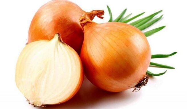 Onions for the preparation of folk remedies for worms. 