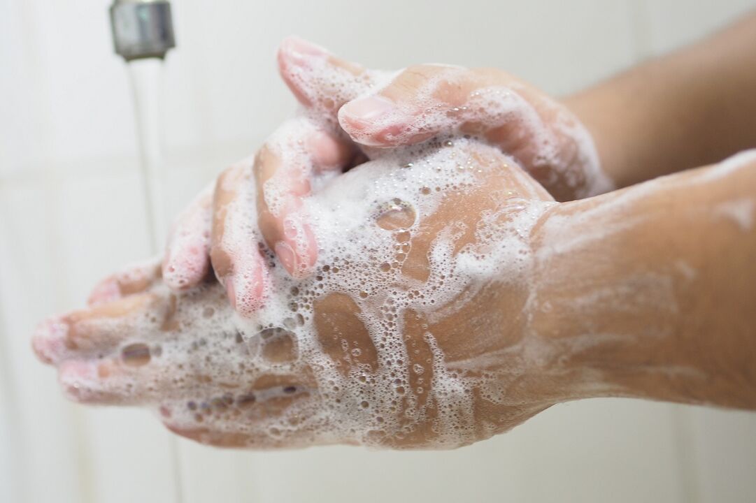 wash your hands with soap to prevent parasite infection